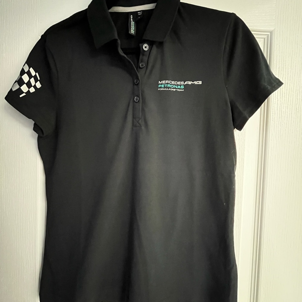 Mercedes AMG Petronas Black Polo Shirt